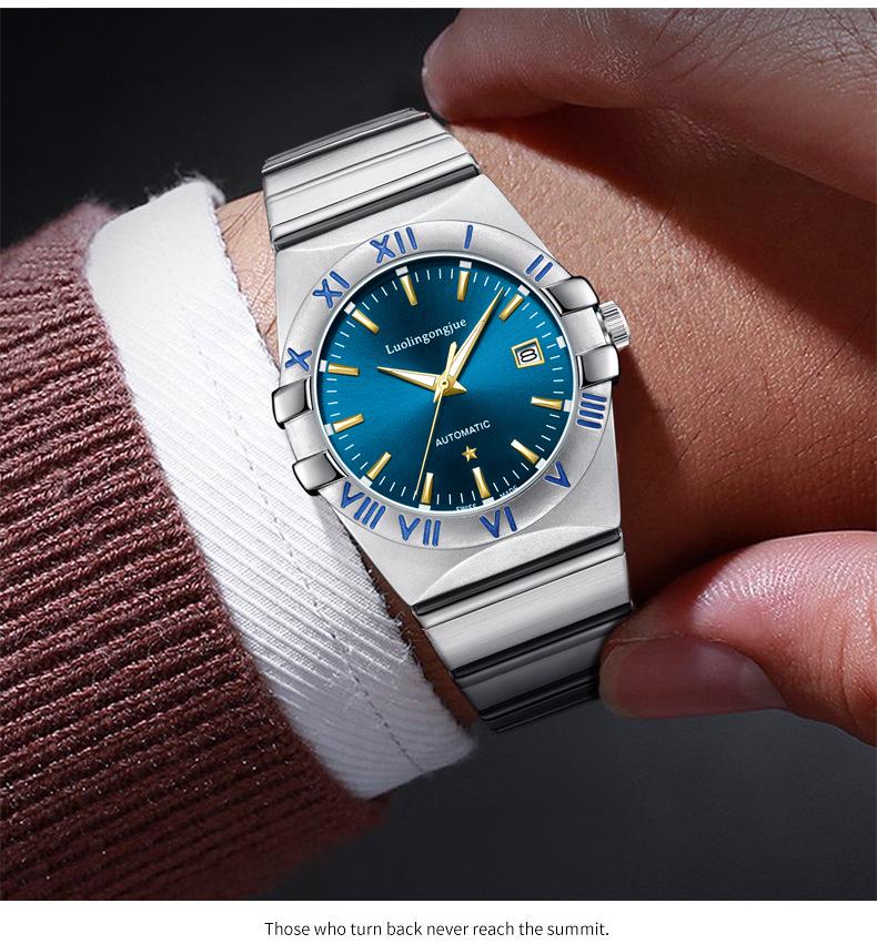 Мужские автоматические механические часы герцога Лотарингии - Водонепроницаемые и люминесцентные