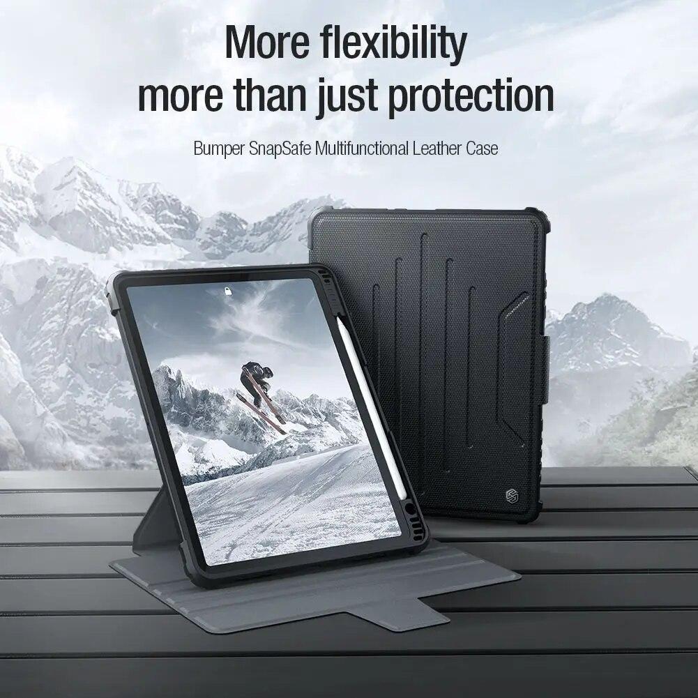 For iPad Pro 12 9 Case 2022/2021 Magnetic Case For iPad Pro 11 for iPad 10th Generation Multifunctional Leather Case