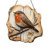 Vintage 2D Bird Wooden Signage 8in Farmhouse Wall Decoration Garden Flower Bird Market Porch Home Photo Background