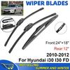 3 шт. Для Hyundai i30 I30 FD 2010-2012 24" + 18" + 12" Передние Задние Дворники Стеклоочистители Лобовое Стекло Окно Резак Аксессуары