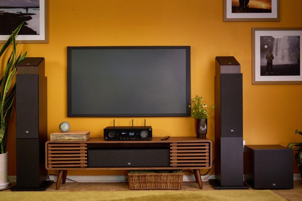 JBL MA710 AMPLITUNER KINA DOMOWEGO SIECIOWY 7.2 110 W 8K Wi-Fi Bluetooth Dolby Atmos, JBL by HARMAN