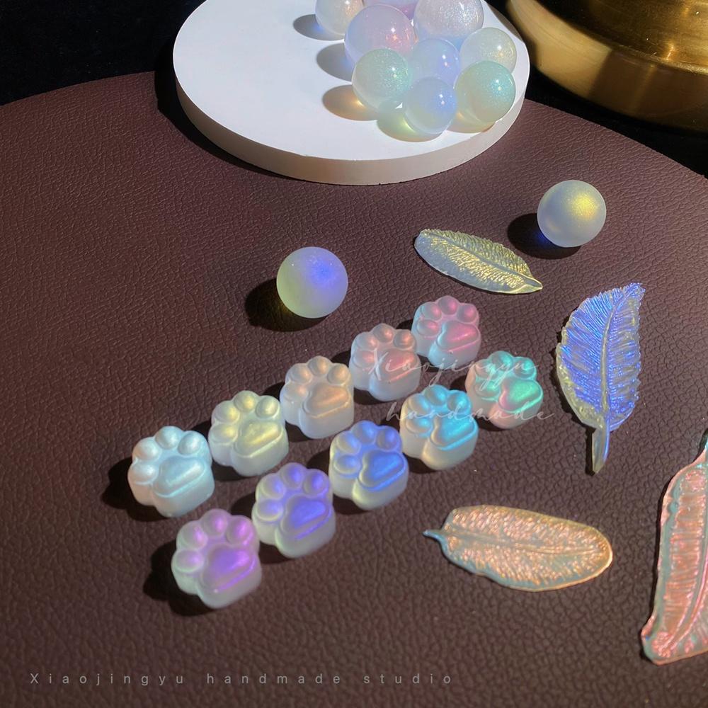 5 г/кор. Пудра для ногтей Aurora, жемчужный блеск для ногтей, эффект неоновой пыли, хромированный дизайн ногтей, Русалка, Радуга AB, цветная пудра, украшение