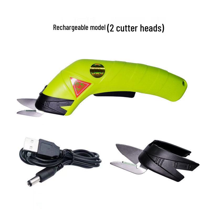 Rechargeable Handheld Electric Scissors for Cutting Fabric, Leather, and Cloth