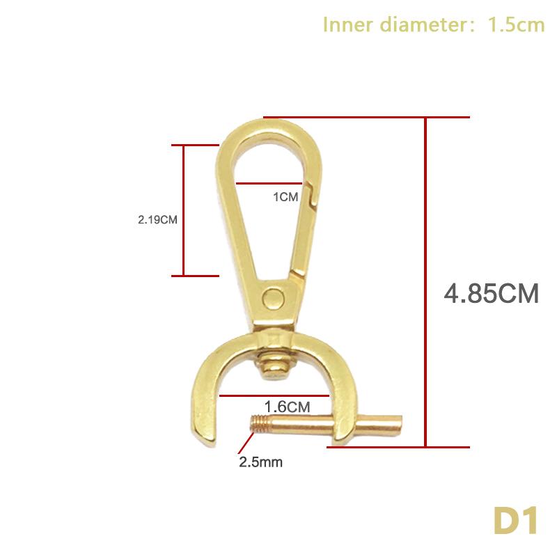 Diy Metal Detachable Snap Hook Trigger Clips Buckles For For Leather Craft Bag Strap Buckles Handle Shoulder Webbing