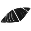 1 Pair Rear Side Window Louver Sturdy ABS Left Right Side Window Shutter Cover Trim for Camry XV80 Glossy Black