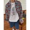 Plaid Long-Sleeved Shirt Men's Spring New Japanese-Style Retro High-Grade Fashion Brand Loose Casual Shirt Coat