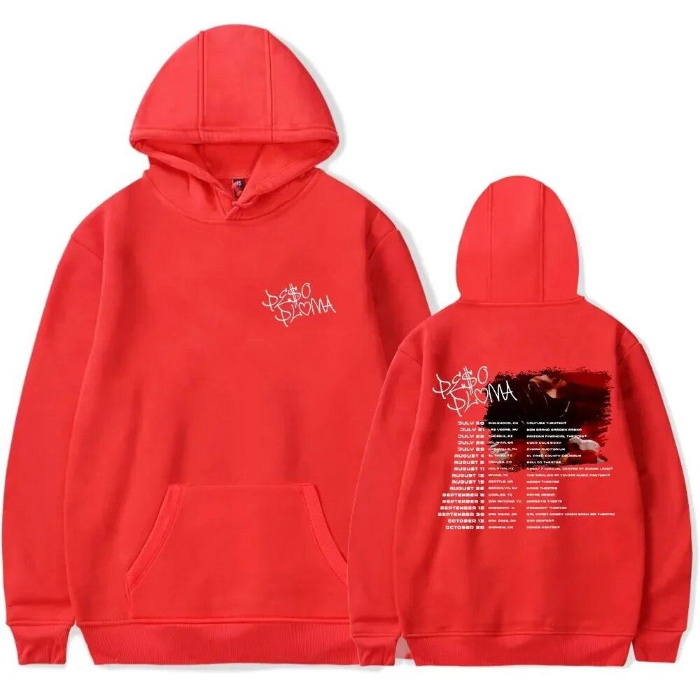 2022 Peso Pluma Doble P Tour Толстовка Модная уличная одежда с длинными рукавами Женская толстовка с капюшоном унисекс World Tour Одежда в стиле хип-хоп