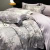 High count light luxury satin digital printed Tencel cotton four piece set