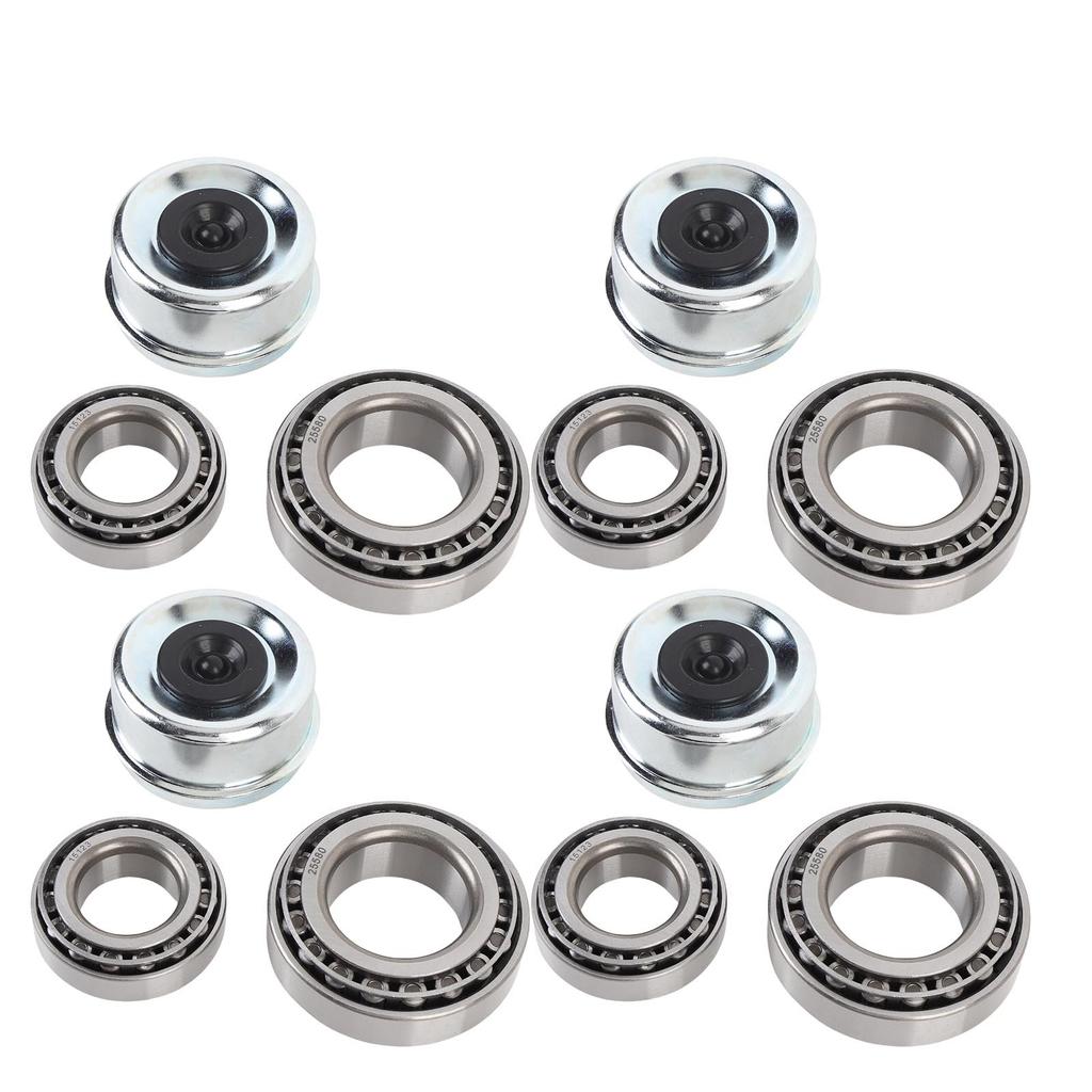 4 Set Trailer Wheel Hub Kit 25520 15123 245 Bearings 21333TB 10 10 22333TB 10 36 Seal Cotter Pin Fit 5200 6000lb Axles