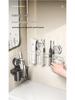 Wall-Mounted Punch-Free Suction Cup Toothbrush Holder & Bathroom Storage Box