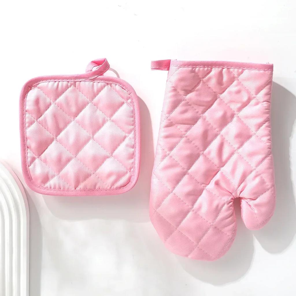 1 комплект изоляционных перчаток, термостойких, против ожогов, утолщенных, для супа, каши, кастрюли, тушения