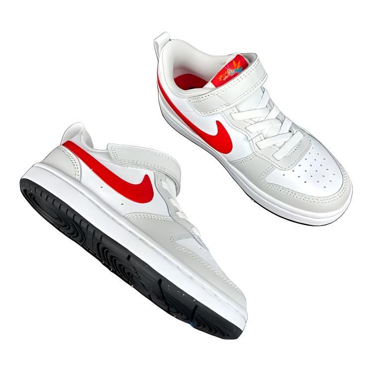 Nike Court Borough Low top Skateboard Shoes White Kids' HF0741-161