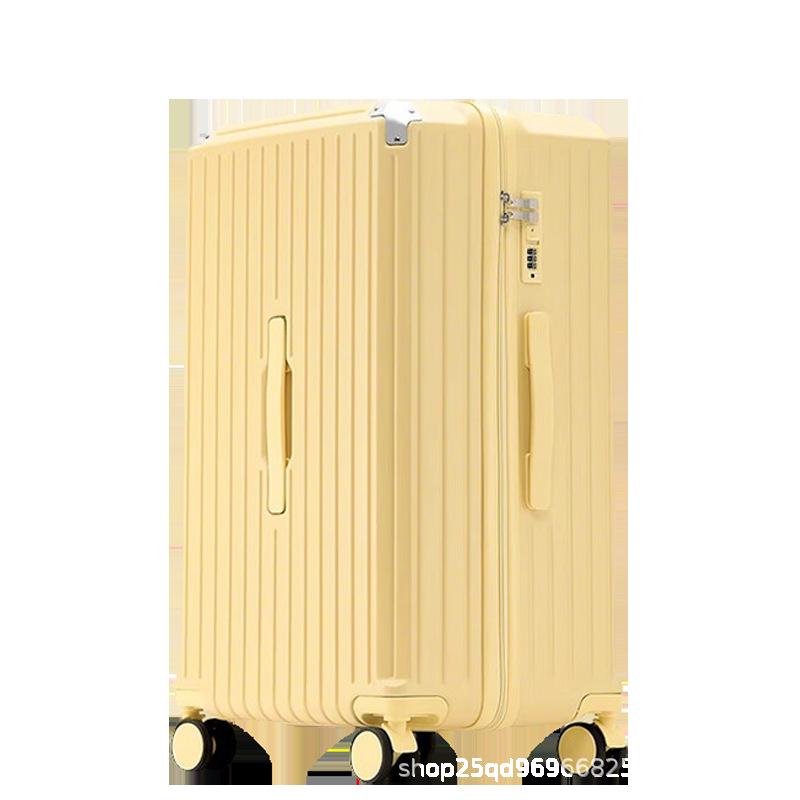 2025 Чемодан-тележка из кожи большой вместимости 24 дюйма с кодовым замком - Минималистичный дизайн для мужчин и женщин