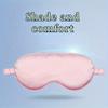 1pcs Double-sided Eye Mask with Silk Simulation Breathable for Lunch Break Aviation Black Shading Sleep and Travel Eye Mask