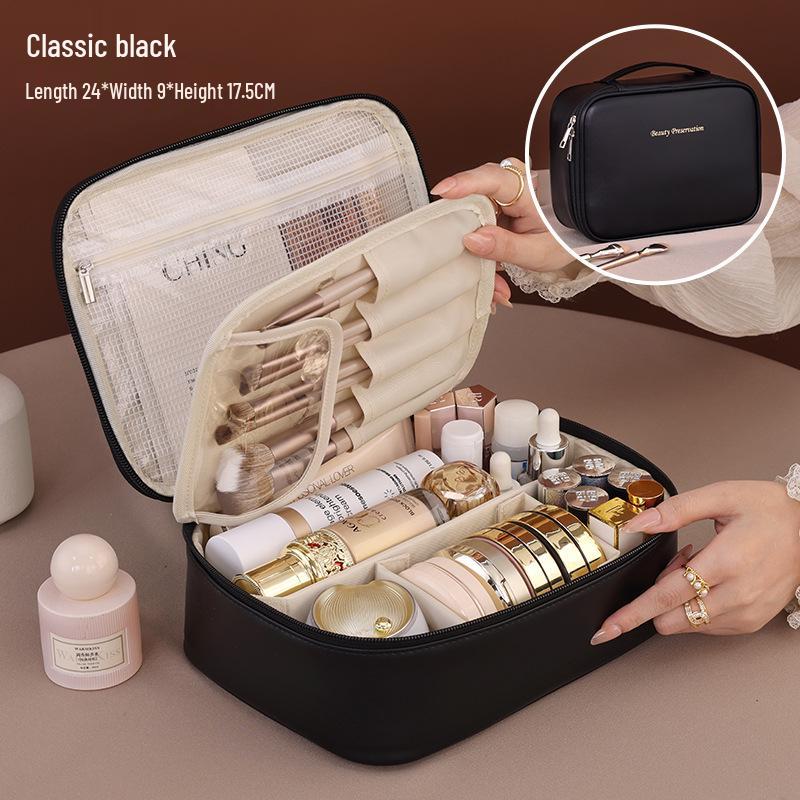 2024 Портативный органайзер большой вместимости для макияжа и туалетных принадлежностей