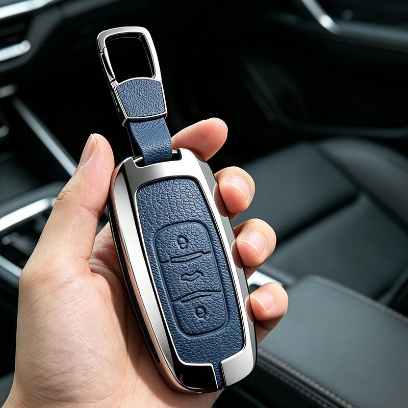Zinc Alloy Leather Car Key Cover Case For Geely Boyue NL3 EX7 SUV GT GC9 Emgrand X7 Borui Atlas Protection Shell
