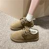 Размер 35-44, женская обувь большого размера Северо-восточные сноубутсы Зимние новые бархатные теплые большие хлопковые утолщенные нескользящие ботинки-хлебцы