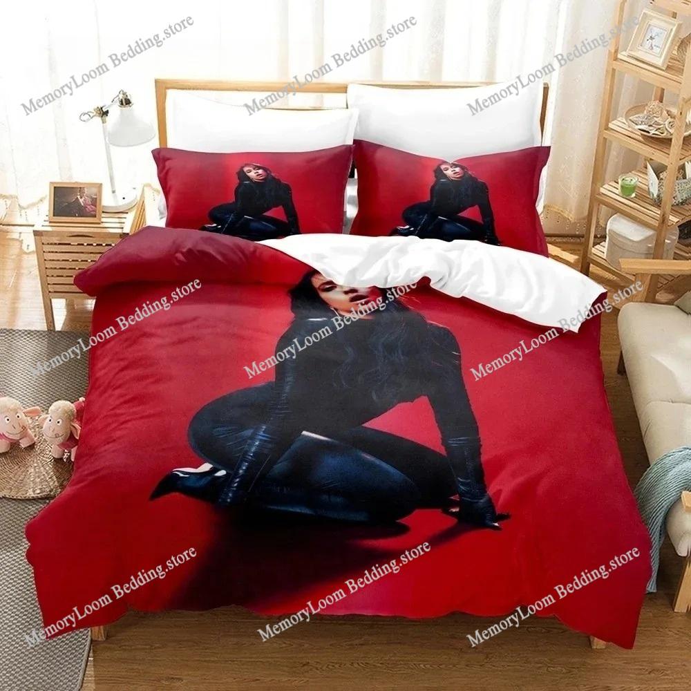 Hot Tate McRae Bedding Set Single Twin Full Queen King Size Bed Set Aldult Boys Bedroom Duvetcover Sets Anime Bed Sheet Set
