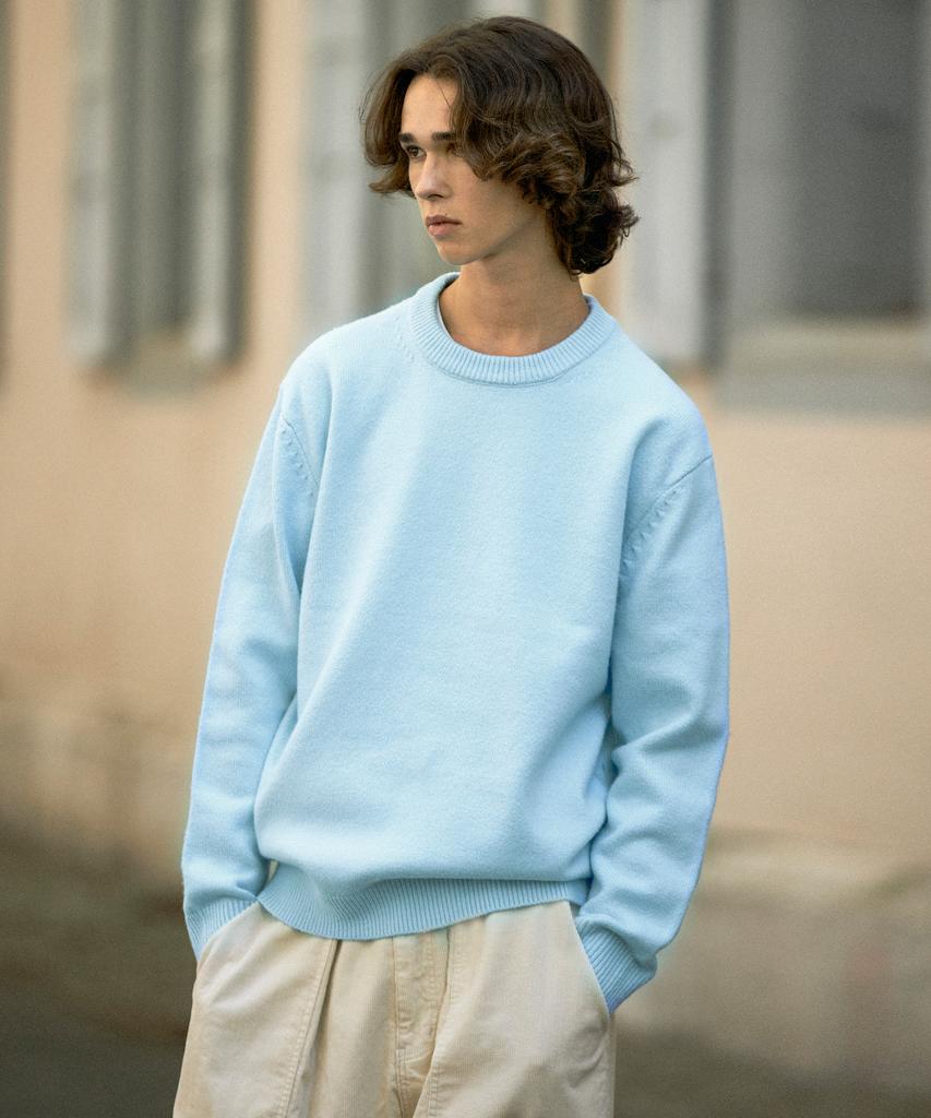 MINIMALPROJECT Soft Basic Oversized Knit Mnt107 [Sky]