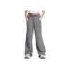 Adidas Sports Lifestyle Series Comfortable Skin-Friendly Brand Logo Casual Knitted Sports Pants Women Bottoms Gray JM4266