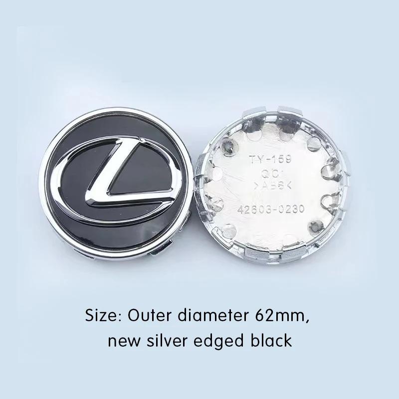 CBFBC1 4pcs 62mm Car Tyre Wheel Center Hub Cap Badge For Lexus GX470 CT200H IS300H IS200 IS250 RX350 RX GX460 NX200 GS430 GS ES RX300