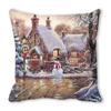 Christmas Themed Pillowcases Car Accessories Office Santa Claus Living Room Sofa Home Pillowcases