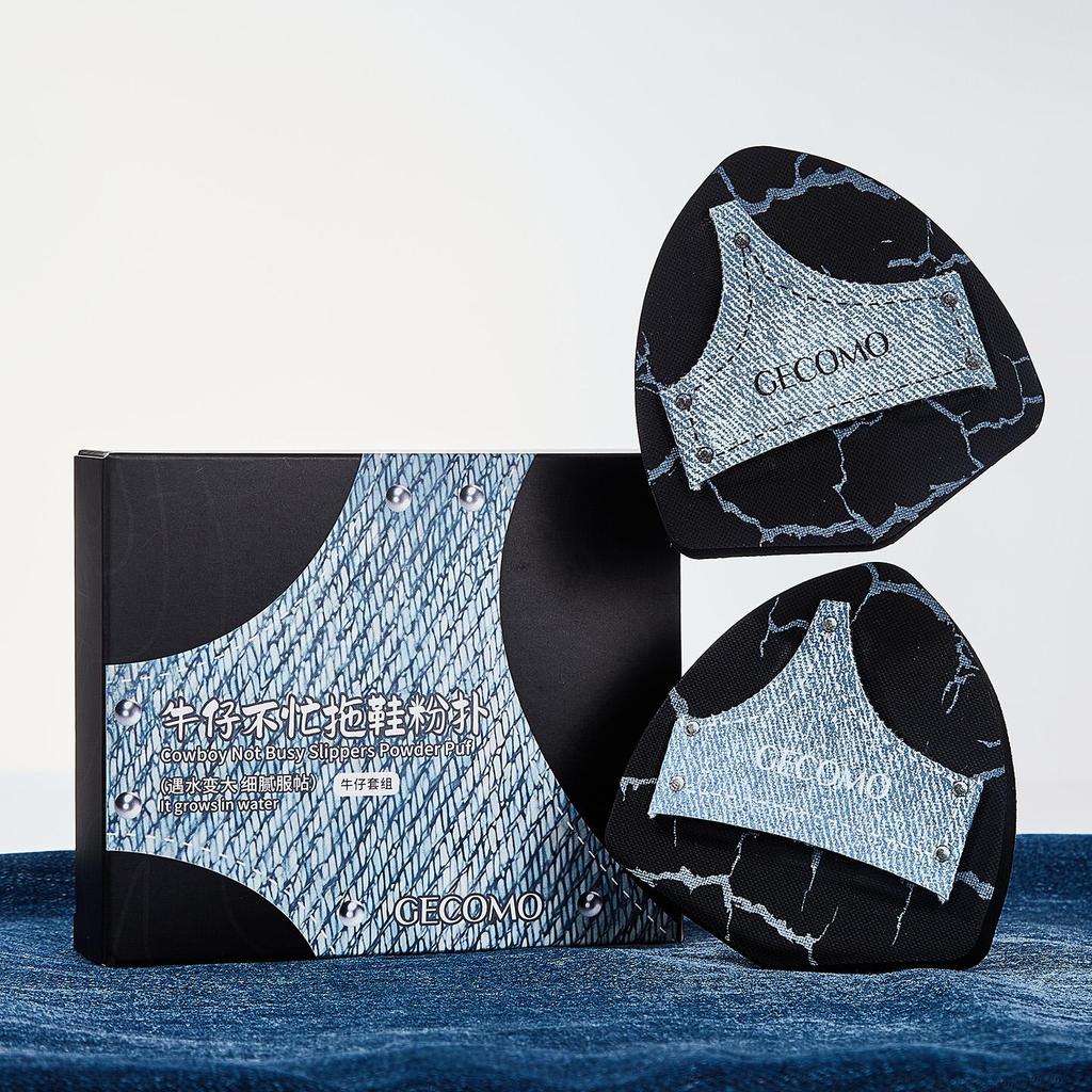 GECOMO Спонж для макияжа - Горячая новинка, хлопковый спонж для безупречного нанесения и растушевки