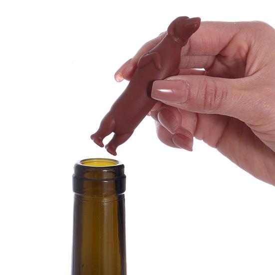 Такса Пробка для вина Силиконовые пробки для бутылок для вина Шампанского Многоразовая уплотнительная крышка Подарки на день рождения для любителей вина