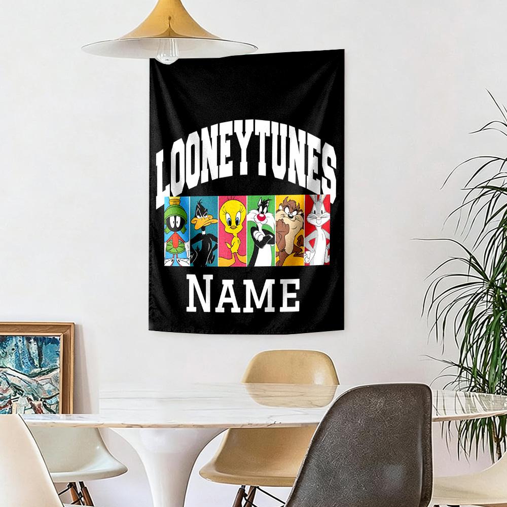 Warner Bros Works Custom Your Name Wall Decor Tapestry Art For Pet Memorial Birthdaywedding Party Backdrop Family Gift