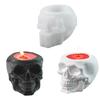 Creative Skull Candle Jar Molds 3D Halloween Candle Jar Mold  for Beginners