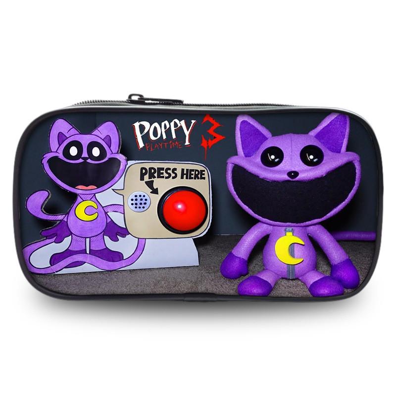 Poppy Playtime Кэтнэп Пенал Оксфорд большой вместимости Стильная студенческая сумка для канцелярских принадлежностей