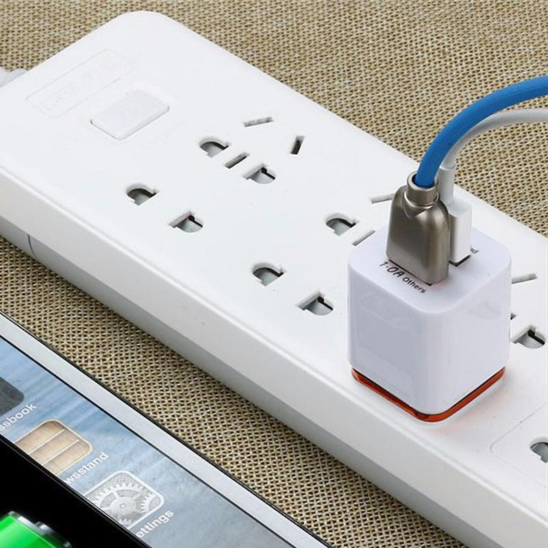 Двойное USB Зарядное устройство Блок Зарядное устройство Адаптер USB Настенное зарядное устройство Безопасные Портативные Настенные зарядные устройства для сотовых телефонов Высокоскоростное Компактное