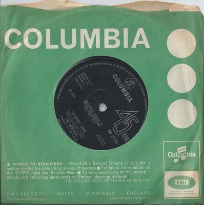 7-дюймовая пластинка SEEKERS - Georgy Girl  DB8134 Columbia 1967 UK Поп Б/У