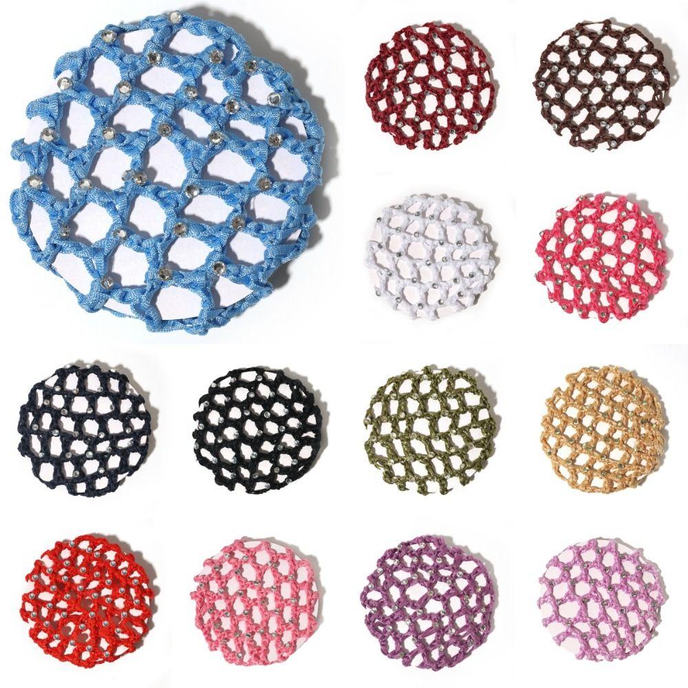 Резинки для волос, чехол для пучка, снуд, дышащая сетка, балетная сетка для волос для девочек, эластичная сетка для волос для детей