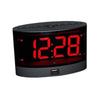 Vibrating Alarm Clock with Wireless Bed Shaker for Deaf and Hearing Impaired Adjustable Volumes 2 Alarm USB Rechargeable