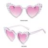 Beach Bling UV400 Heart Sunglasses Shades Party Glasses Pearls Sun Glasses