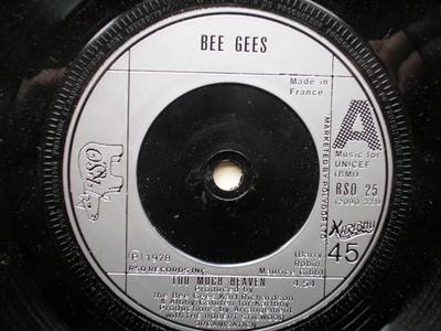 7-дюймовая пластинка BEE GEES - Too Much Heaven RSO25 RSO 1978 UK Поп Б/У
