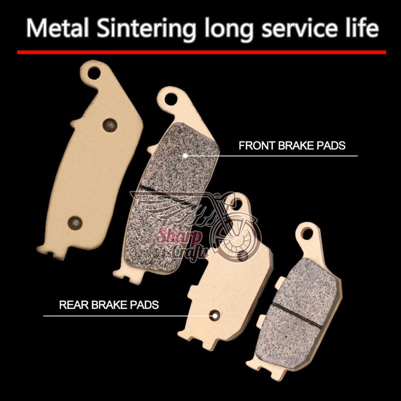 Motorcycle Copper-Based Front & Rear Brake Pads Kits For HONDA 599 CBR600 F3 CB600F Hornet CB750 CBF600 CBF1000 CBF1000F