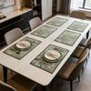 Моющиеся настольные подставки из хлопка и льна 12x18 дюймов Декор столовой, кухни, дома, ресторана Подставки под тарелки