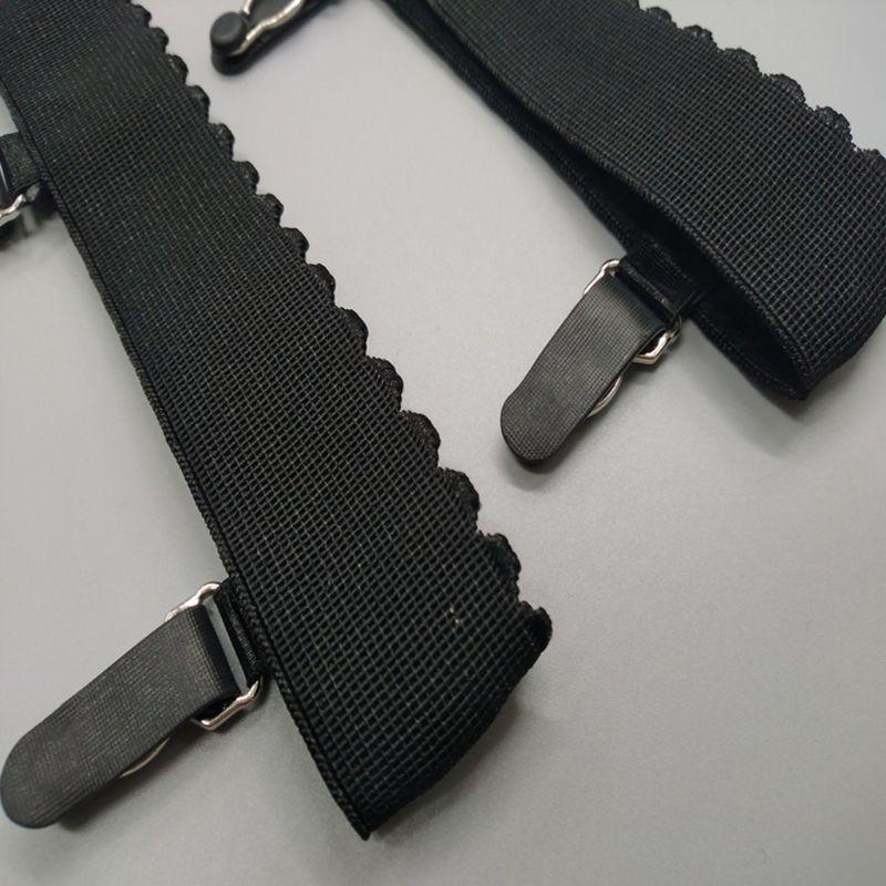 Женские эластичные противоскользящие подвязки для ног, высокие чулки, чулки с зажимом