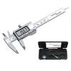 Neoteck 100mm Stainless Steel Digital Caliper with Large LCD Zero Reset Inner and Outer Step and Depth and Storage Case Display, Function, Diameter,
