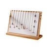 Bamboo Wood Pendant Display Board Jewelry Display Board Necklace Rack Removable Jewelry Display