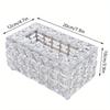Shiny Cube Paper Towel Storage Box Sparkly Paper Dispenser  Living Room