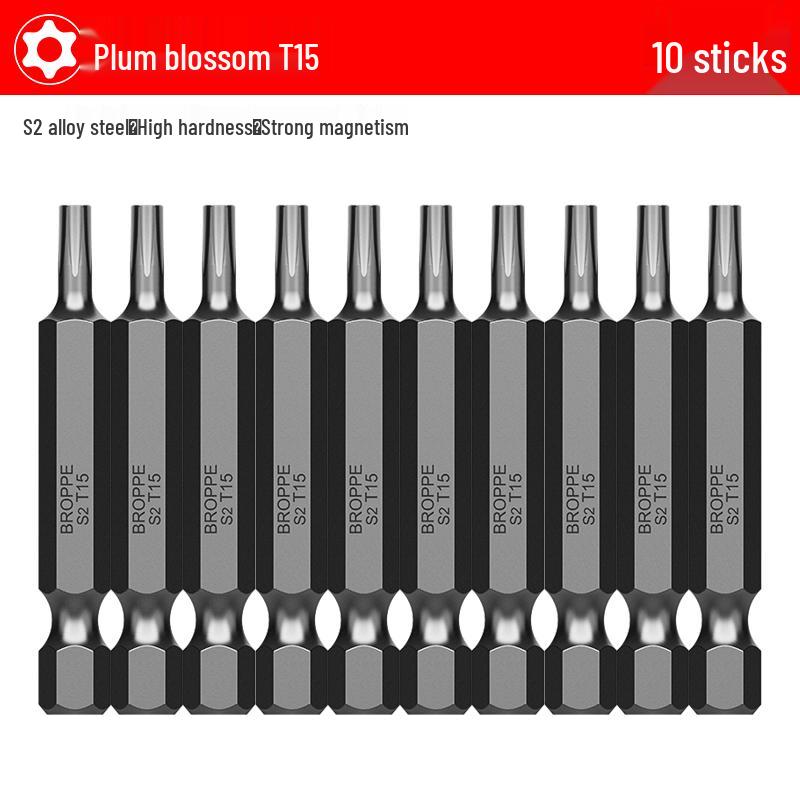 S2 Steel Magnetic Phillips & Slotted Screwdriver Bits Set for Electric Hand Drills and Pneumatic Tools
