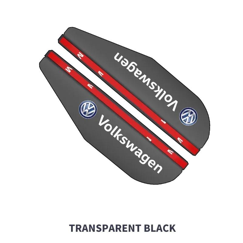 80% Hot 2Pcs Car Rearview Mirror Rain Eyebrow Sun Shade Cover Sticker For Volkswagen VW Scirocco GOLF MK6 Polo Tiguan PASSAT