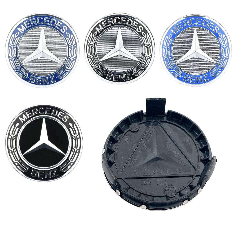 4Pcs 75MM Car Wheel Center Cover Hub Caps Replacement For Mercedes Benz AMG A E C G M R S Class W176 W204 W212 GLC CLA GLA W211