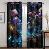Luminous Mushroom Fairy Tale Fantastic Magical Forest Curtains Children's Room Decor Fantasy Landscape Living Room Bedroom 2 Pcs