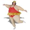 Inflatable Ballerina Dancer Costume Costume with Crown