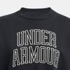 Under Armour Американский стиль свитер повседневный тренировочный свитер с круглым вырезом и длинным рукавом женский свитшот черный 1386493-001