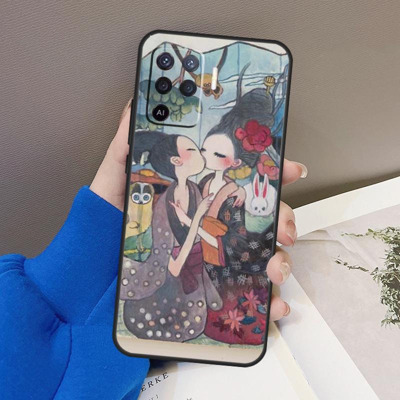 Aya takano Чехол Для Oppo A94 A74 A54 A80 A60 A40 A18 A38 A58 A78 A98 A96 A76 A16 A15 A17 A57 A77 A5 Pro